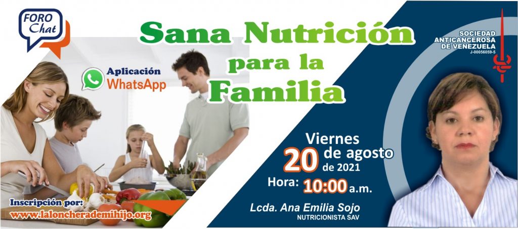 Foro chat: Sana Nutrición para la Familia