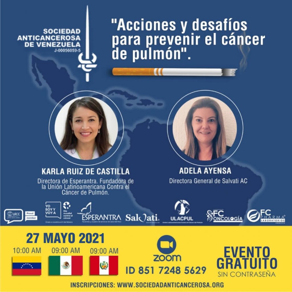 Webinar: Acciones y desafíos para prevenir el cáncer de pulmón
